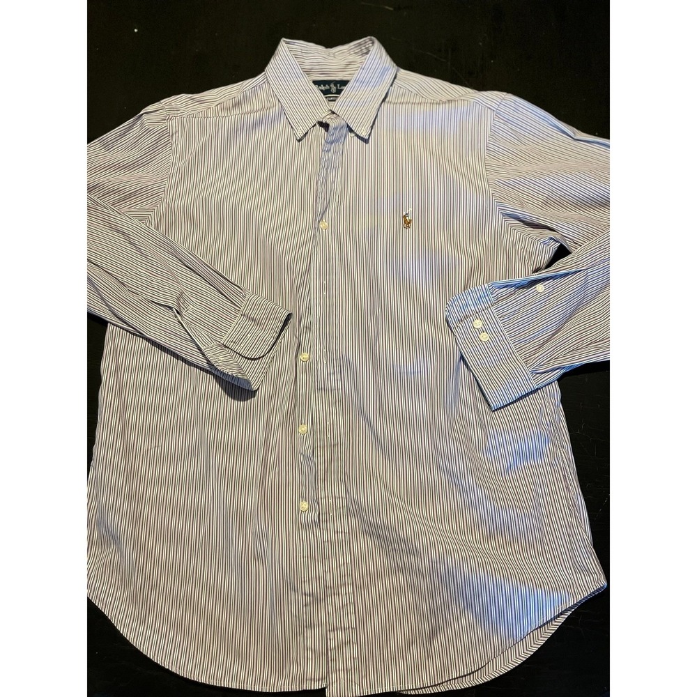 Ralph Lauren‎ Men's Striped Button Down Shirt Long Sleeve Casual
